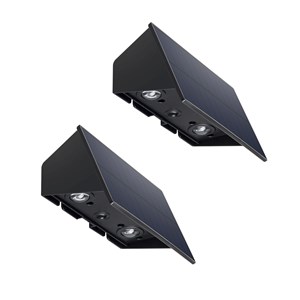 Lot de 2 projecteurs solaires noir blinky