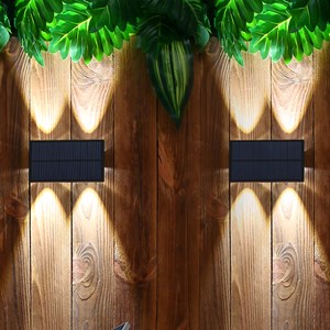 Lot de 2 projecteurs solaires noir blinky