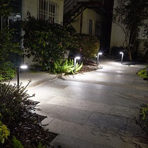 Lot de 4 balises solaires noir ostry