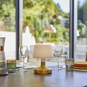 Lampe de table touch led doré helen