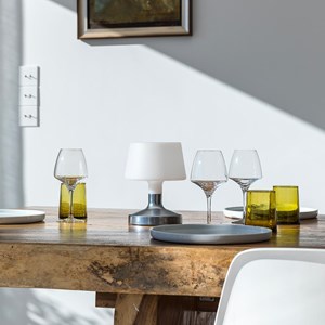 Lampe de table touch led argent helen