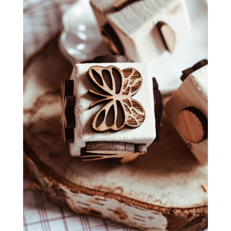 Boue de Bois - Tampon pour pâte à modeler - printemps