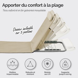 Tapis de plage - beige
