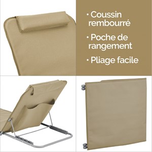 Tapis de plage - beige