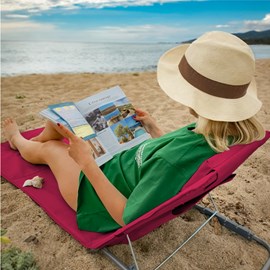 Tapis de plage - framboise