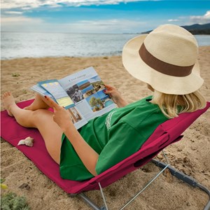 Tapis de plage - framboise