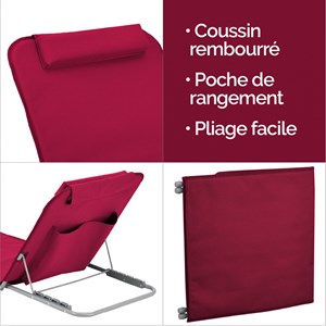 Tapis de plage - framboise