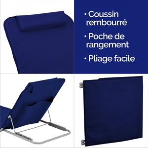 Tapis de plage - bleu marine