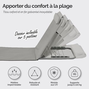 Tapis de plage - gris