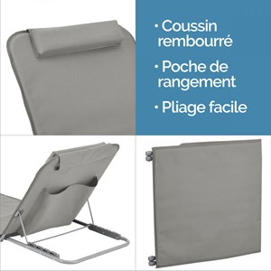 Tapis de plage - gris