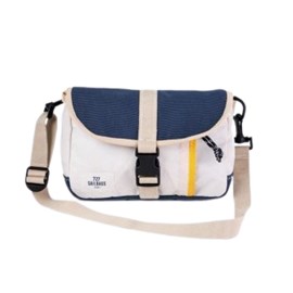 Sacoche guidon vélo - bleu et jaune