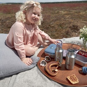 Boîte à goûter en inox tracteur