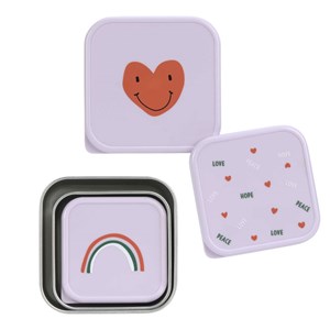 Lot de 3 boites gigognes en inox ha