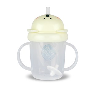 Tasse anti fuite + paille lestée ou