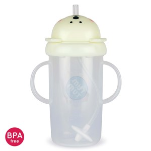 Grande tasse anti fuite + paille le