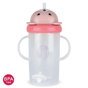 Grande tasse anti fuite + paille le