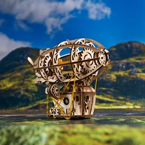 Dirigeable steampunk puzzle 3d bois