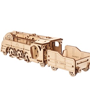 Mini locomotive puzzle 3d bois