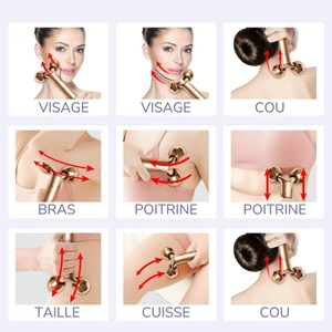 Rouleau visage anti-âge 3d