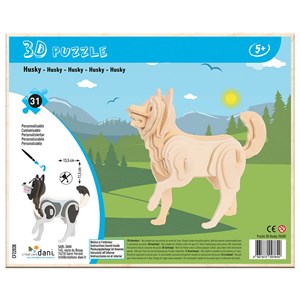 Puzzle 3d husky dani créations