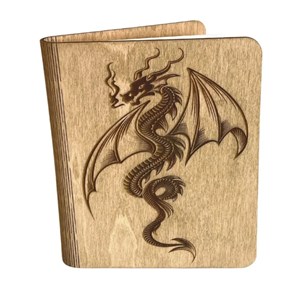 Carnet en bois dragon