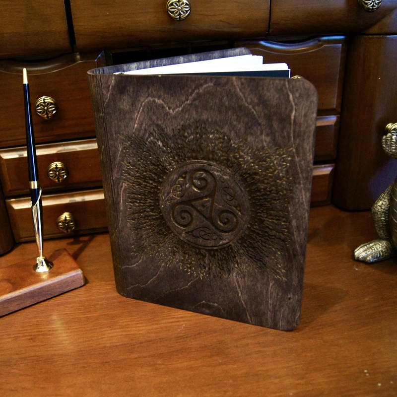 CreatifWood - Carnet en bois - Triskel