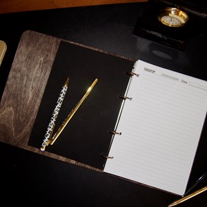 Carnet en bois - Triskel