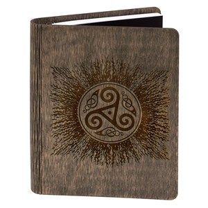 Carnet en bois - Triskel