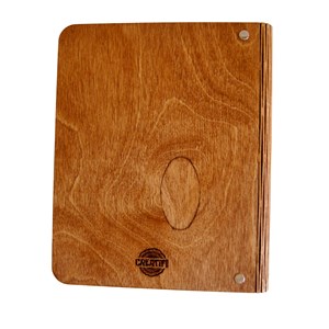 Carnet en bois voyage