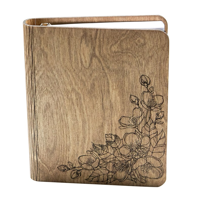 CreatifWood - Carnet en bois printemps