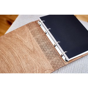 Carnet en bois printemps