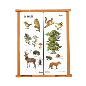 Tableau triptyque la forêt