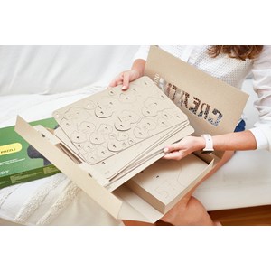 3d sculpture puzzle en carton licorne