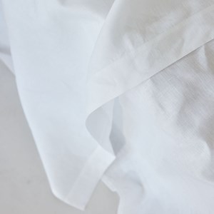 Drap plat uni en lin, made in france