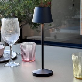 Lampe de table sans fil noir emily