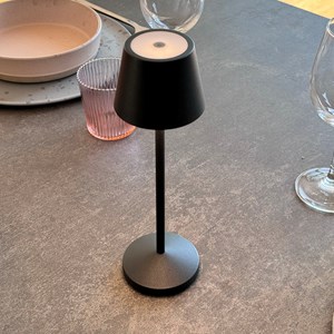 Lampe de table sans fil noir emily