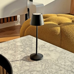 Lampe de table sans fil noir emily