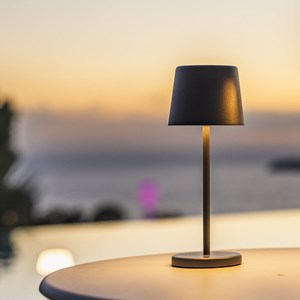 Lampe de table sans fil noir kelly mini