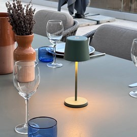 Mini lampe de table vert olive kelly mini