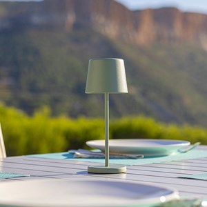 Lampe de table sans fil vert kelly mini