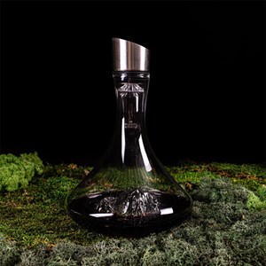 Carafe à vin topographic : mont blanc