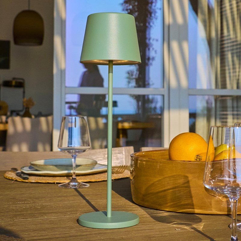 Lampe de table sans fil vert kelly