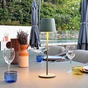 Lampe de table sans fil led vert kelly