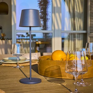 Lampe de table sans fil gris anthracite kelly