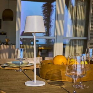 Lampe de table sans fil blanc kelly