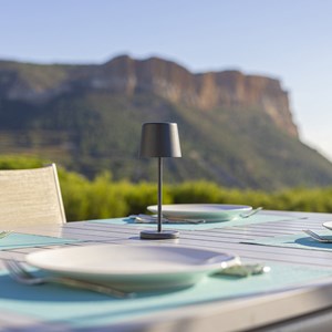 Mini lampe de table gris anthracite kelly mini