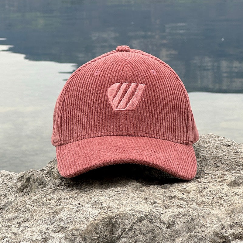 FEROCE - Casquette velours côtelé vieux rose