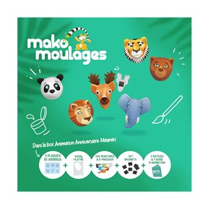 Box anniversaire magnets animaux