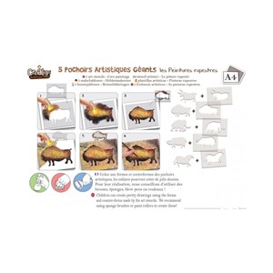 5 pochoirs artistiques géants