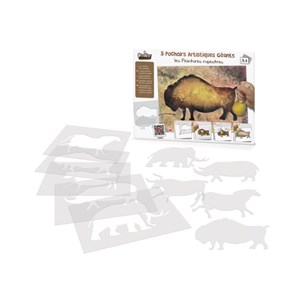 5 pochoirs artistiques géants